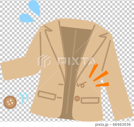 Buttoned jacket - Stock Illustration [66983036] - PIXTA
