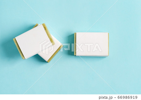 Three soap wrap box mock-up package with bar olive Three soap wrap box mock-up package with bar olive 66986919