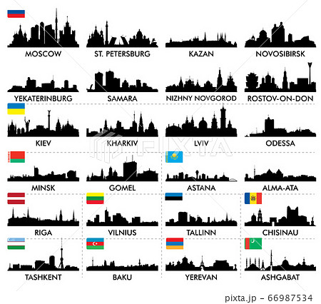 City skyline eastern and northern Europe and 66987534