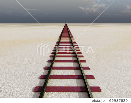 Rail in the desert 66987620
