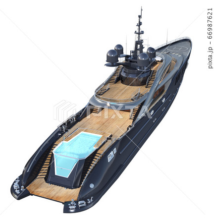 Luxury yacht isolated on white background Luxury yacht isolated on white background 66987621