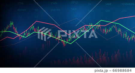 stock market, economic graph with diagrams, 66988684