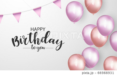 Happy Birthday banner Colorful celebration Happy Birthday banner Colorful celebration 66988931