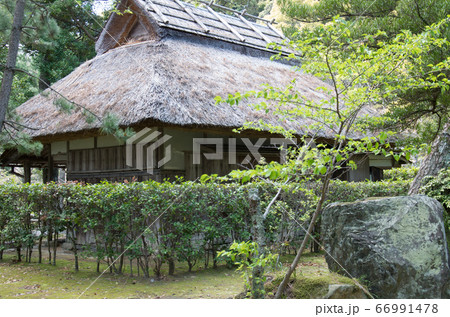 指月公園の茶室の景色 指月公園の茶室の景色 66991478