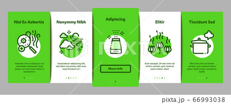 Odor Aroma And Smell Onboarding Elements Icons Set Vector 66993038