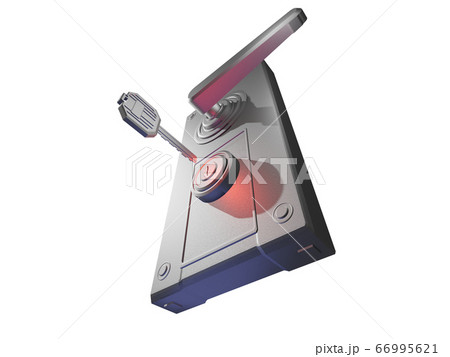 ドアノブと鍵(防犯イメージ 透過素材) ドアノブと鍵(防犯イメージ 透過素材) 66995621