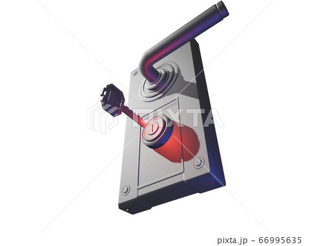 ドアノブと鍵（防犯イメージ　透過素材） 66995635