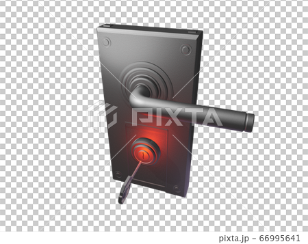 Doorknob and key (security image transparent material) Doorknob and key (security image transparent material) 66995641