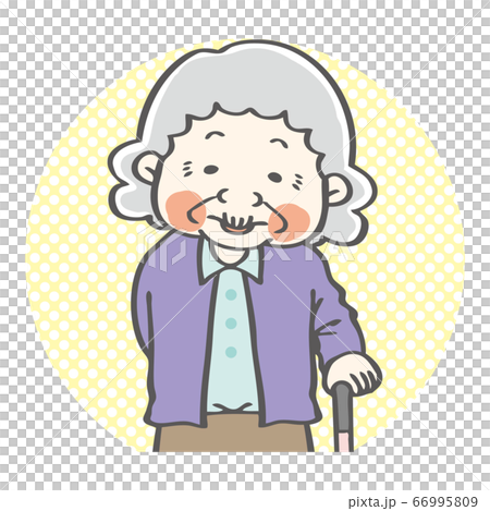 Grandma Upper Body - Stock Illustration [66995809] - PIXTA