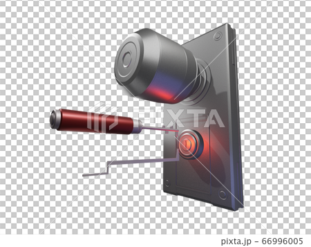 防犯イメージ（ピッキング　透過素材） 66996005