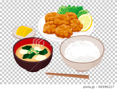 Illustration of fried set meal 66996227