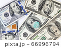 US dollar and Multi Currency with mask indicating COVID affects 66996794