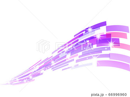 紫色の幾何学模様の抽象波形背景イメージのイラスト素材