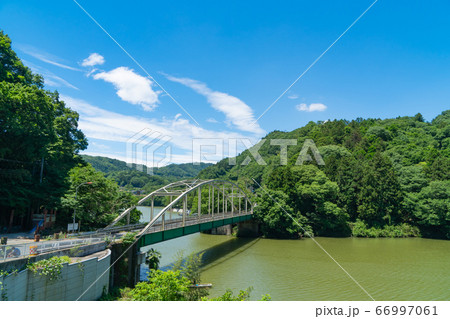 秋川橋と相模川 秋川橋と相模川 66997061