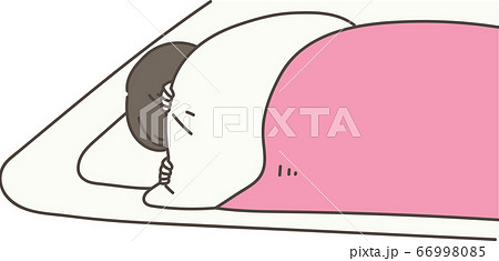 布団から出ない人物 66998085