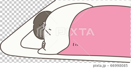 布団から出ない人物 66998085