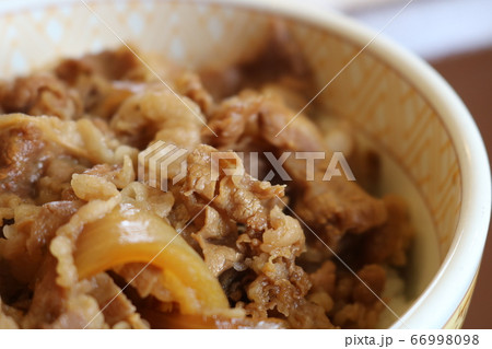 おいしそうな牛丼 おいしそうな牛丼 66998098
