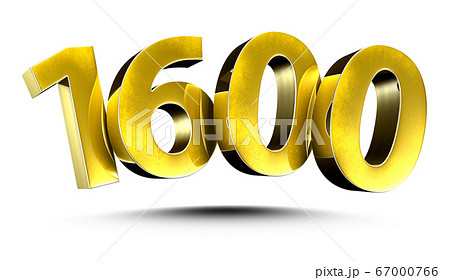 Numbers 1600 3d. 67000766