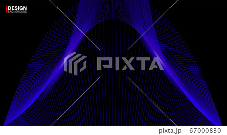 Abstract geometric vector background. blue line 67000830