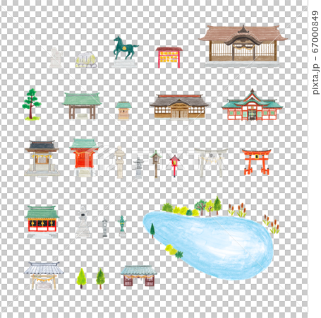 插圖集01的神社和廟宇 67000849
