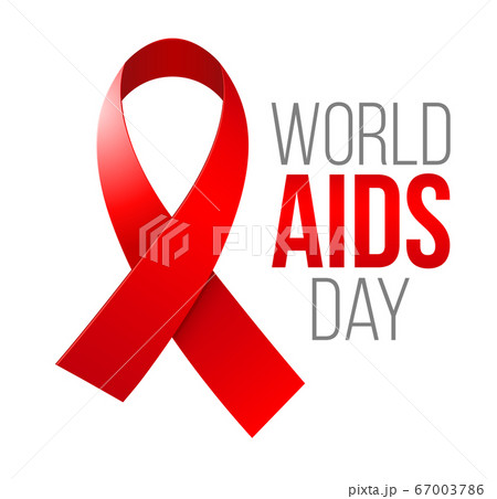 World AIDS Day. 1st December World Aids Day poster.  67003786