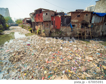 Poor and impoverished slums of Dharavi in the city of Mumbai. Poor and impoverished slums of Dharavi in the city of Mumbai. 67005091