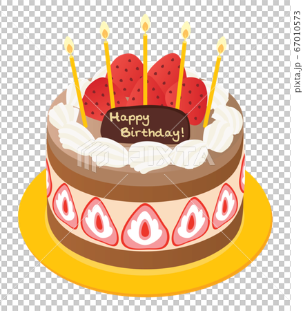苺とチョコのお誕生日ケーキ 67010573