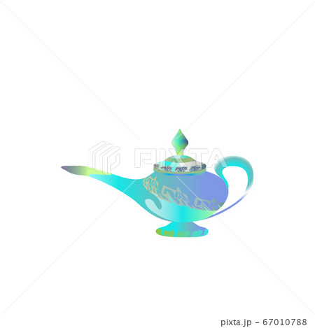Azure, turquoise magic lamp. Tale. Arabian Fairy Azure, turquoise magic lamp. Tale. Arabian Fairy 67010788