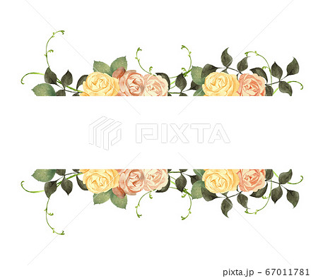 レトロな薔薇のフレーム 67011781