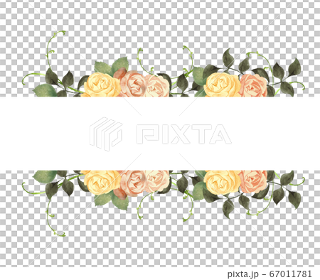 レトロな薔薇のフレーム 67011781