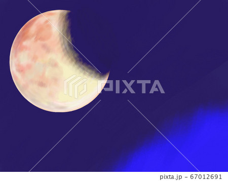 月食のイラスト素材
