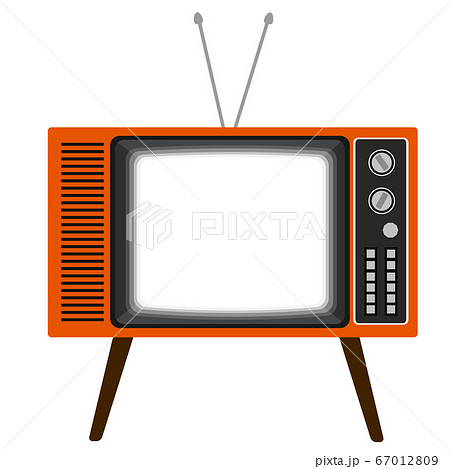 Realistic And Retro Cute Tv Illustration With Stock Illustration