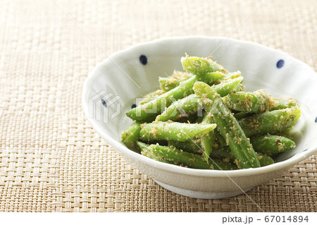インゲン豆の胡麻和え17 インゲン豆の胡麻和え17 67014894
