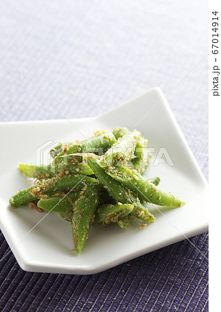 インゲン豆の胡麻和え7 インゲン豆の胡麻和え7 67014914