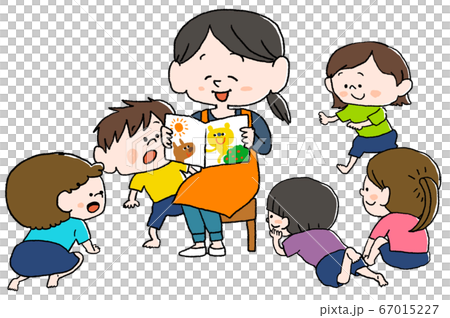 保育園　幼稚園　子供たち　先生　絵本 67015227