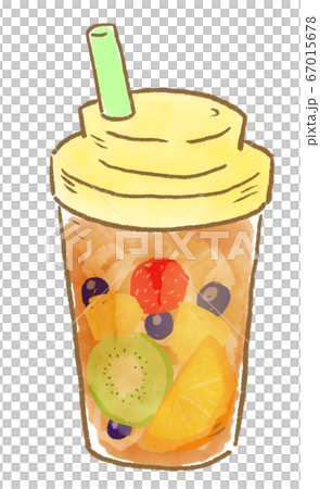 Popular with young people! Illustration of Taiwanese and Korean sweets gourmet "fruit tea" 67015678