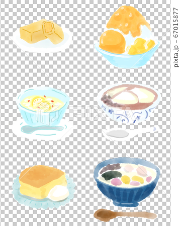 Popular with young people! Illustration of the hottest Taiwanese and Korean sweets gourmet "in-store sweets set" Popular with young people! Illustration of the hottest Taiwanese and Korean sweets gourmet "in-store sweets set" 67015877