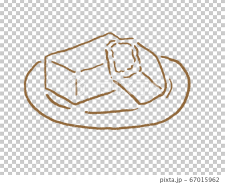 Popular with young people! Illustration of the hottest Taiwanese and Korean sweets gourmet "pineapple cake" 67015962