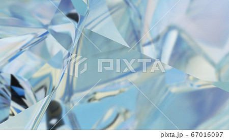 Textured ice blue frozen rink winter background, 3D rendering 67016097