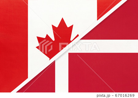 Canada and Denmark, symbol of national flags Canada and Denmark, symbol of national flags 67016269