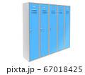 Blue gym closed lockers 67018425