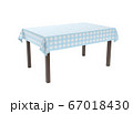 Table with blue tablecloth 67018430