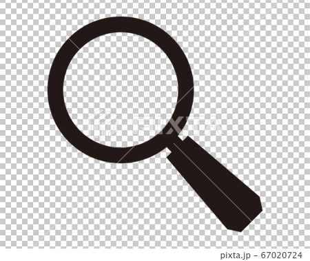 虫眼鏡のベクターイラスト ルーペのアイコン のイラスト素材