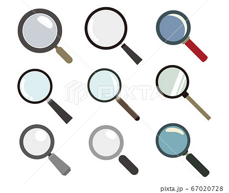 虫眼鏡のベクターイラスト ルーペのアイコン 虫眼鏡のベクターイラスト ルーペのアイコン 67020728