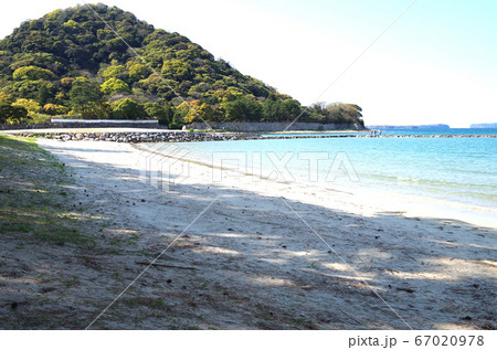 菊が浜と指月山の景色 菊が浜と指月山の景色 67020978