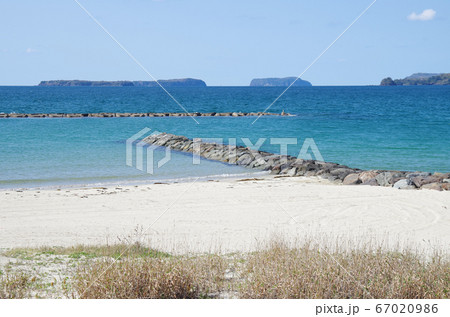 萩湾菊が浜の景色 萩湾菊が浜の景色 67020986
