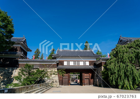 長野県上田市 夏の上田城 東虎口櫓門 長野県上田市 夏の上田城 東虎口櫓門 67023763