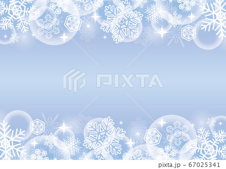冬 クリスマス素材 雪の結晶の背景イラストのイラスト素材