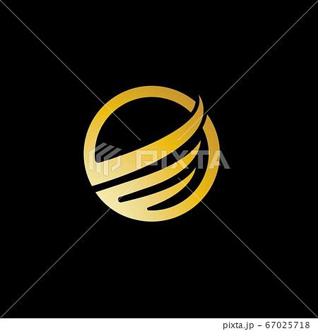 Wing bird gold falcon logo vector 67025718