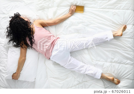 Person fell asleep on stomach 67026011